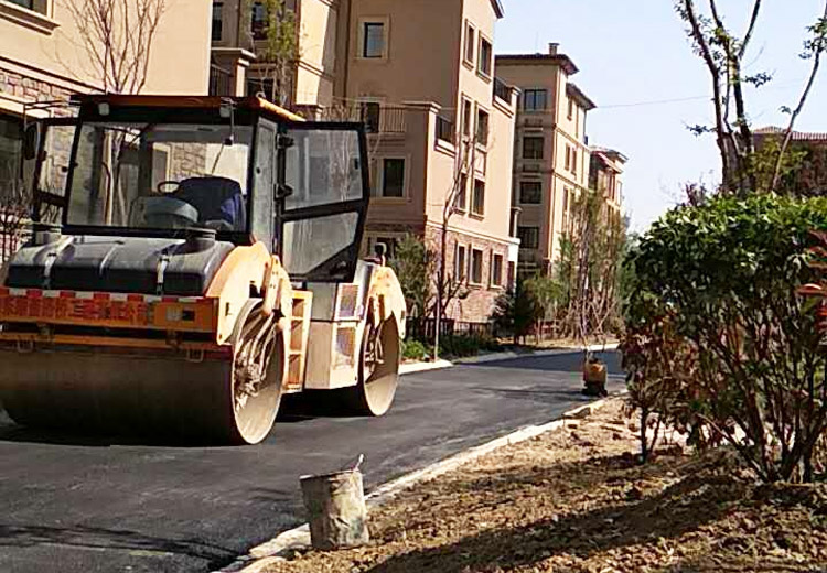 济宁刘村采摘园别墅区路面工程